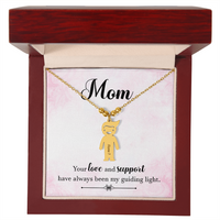 Personalized Engraved Kid Charm Necklace for Mom - Mother's Day Gift - Your Love and Support