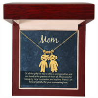Personalized Engraved Kid Charm Necklace for Mom - Mother's Day Gift - Of all the Gifts Life has to Offer