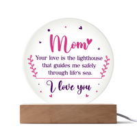 Acrylic Circle Plaque for Mom - Mother's Day Gift