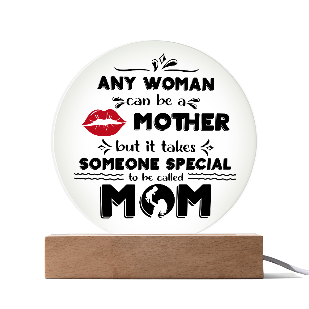 Acrylic Circle Plaque – Special Mom Gift with Love - TreasuredTale