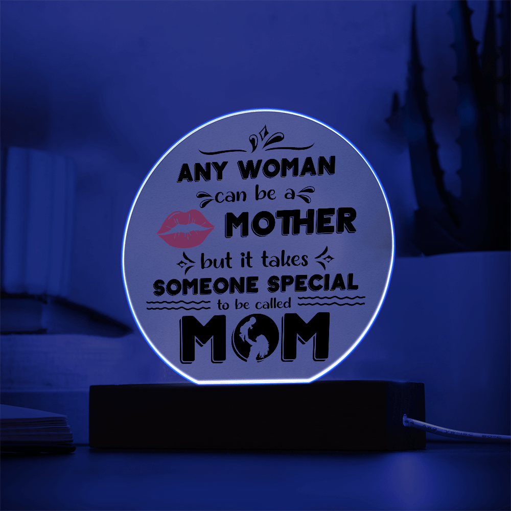 Acrylic Circle Plaque – Special Mom Gift with Love - TreasuredTale
