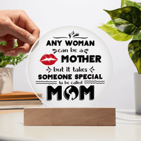 Acrylic Circle Plaque – Special Mom Gift with Love - TreasuredTale