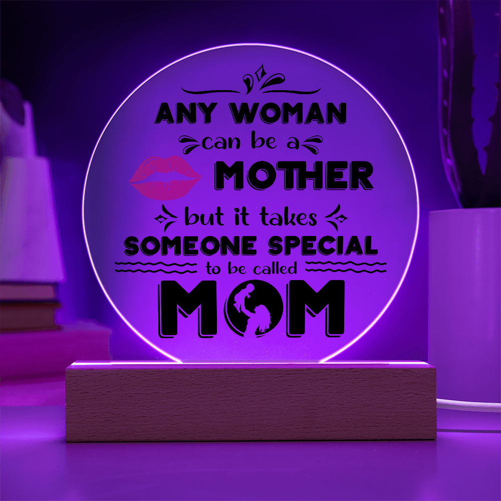 Acrylic Circle Plaque – Special Mom Gift with Love - TreasuredTale