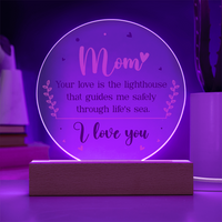 Acrylic Circle Plaque for Mom - Mother's Day Gift