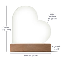 Personalized Acrylic Heart Plaque for Mummy - Mother's Day Gift – The Day You Became My Mummy