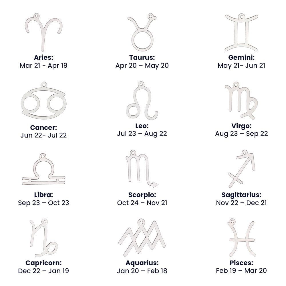 Zodiac Symbol Necklace for Stepmother / Bonus Mom from Daughter - Mother's Day Gift