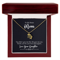 Zodiac Symbol Necklace for Stepmother / Bonus Mom from Daughter - Mother's Day Gift
