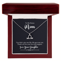 Zodiac Symbol Necklace for Stepmother / Bonus Mom from Daughter - Mother's Day Gift