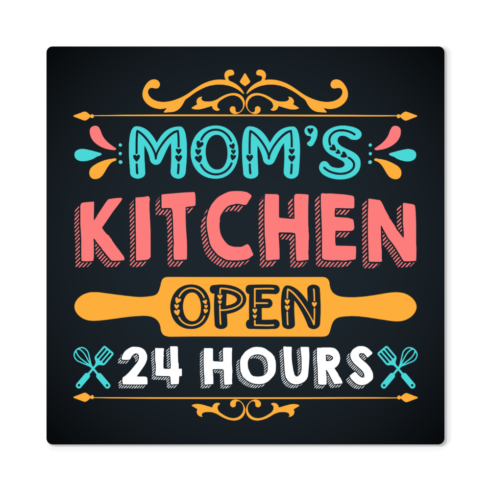 Square High Gloss Metal Art Print (1:1) for Mom - Mother's Day Gift - Mom's Kitchen