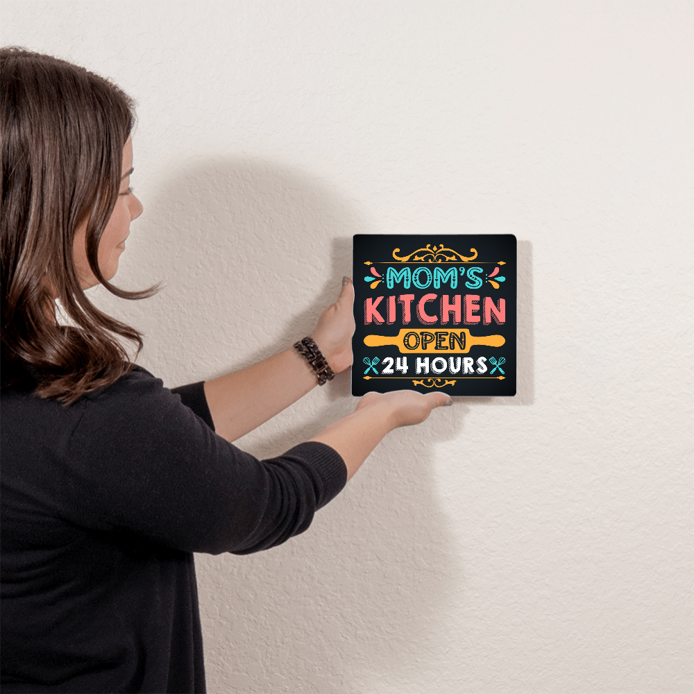 Square High Gloss Metal Art Print (1:1) for Mom - Mother's Day Gift - Mom's Kitchen