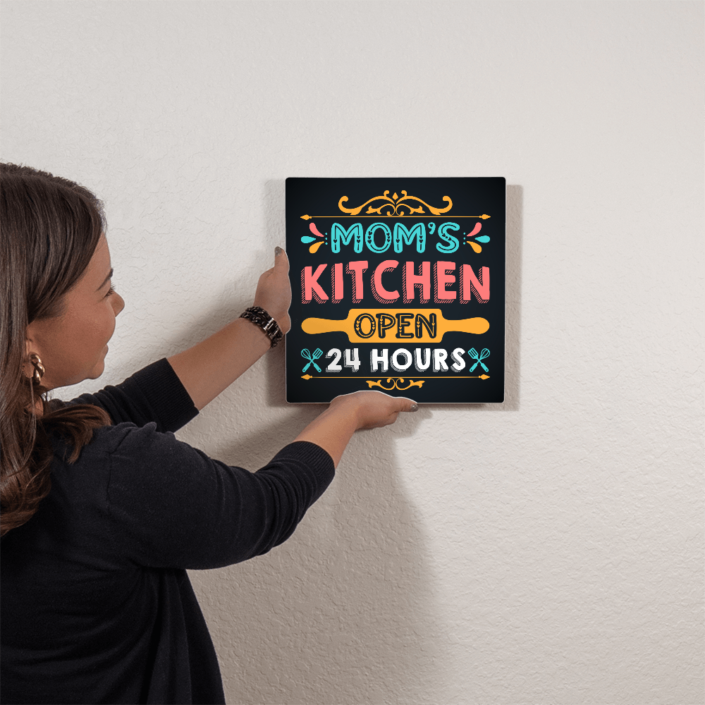 Square High Gloss Metal Art Print (1:1) for Mom - Mother's Day Gift - Mom's Kitchen
