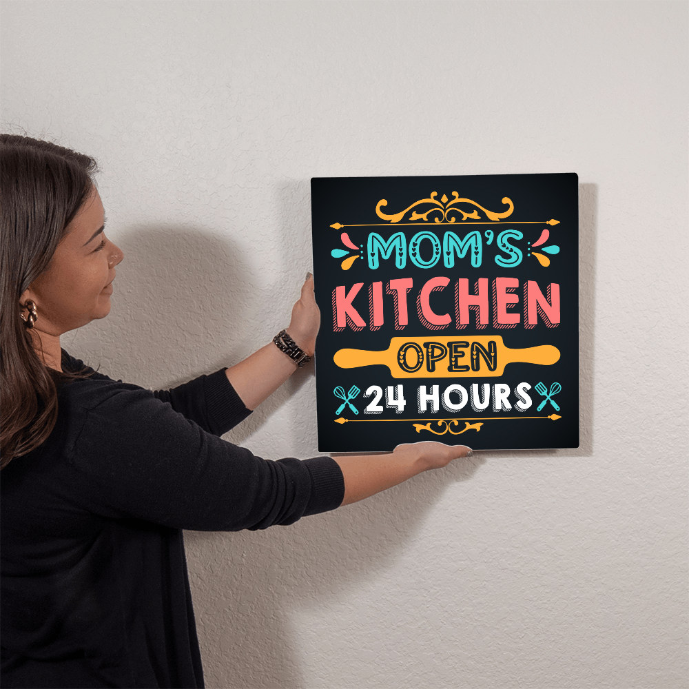 Square High Gloss Metal Art Print (1:1) for Mom - Mother's Day Gift - Mom's Kitchen