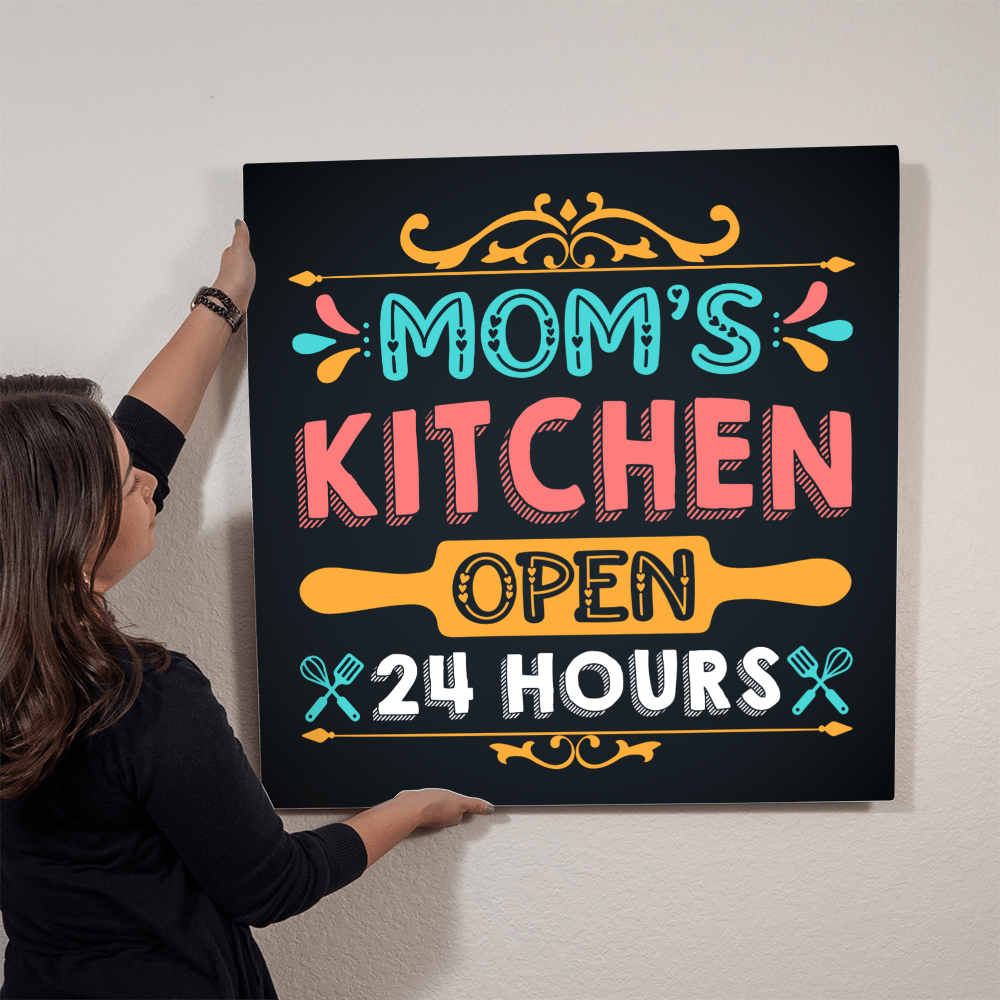Square High Gloss Metal Art Print (1:1) for Mom - Mother's Day Gift - Mom's Kitchen
