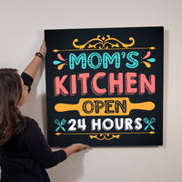 Square High Gloss Metal Art Print (1:1) for Mom - Mother's Day Gift - Mom's Kitchen