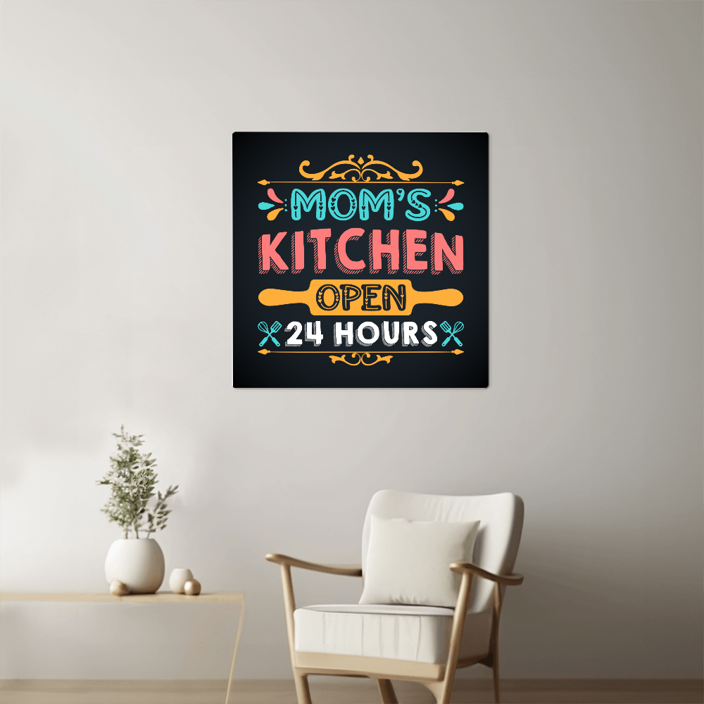 Square High Gloss Metal Art Print (1:1) for Mom - Mother's Day Gift - Mom's Kitchen