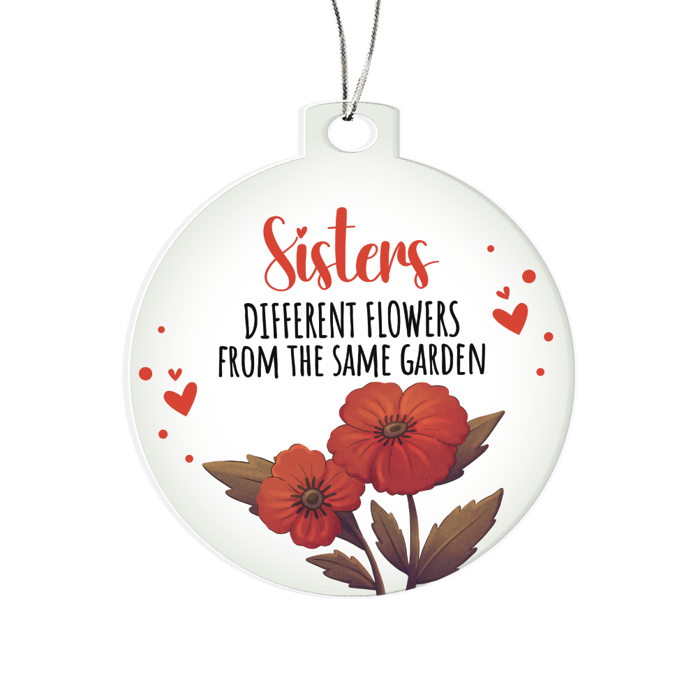 Acrylic Bulb Ornament - Sister