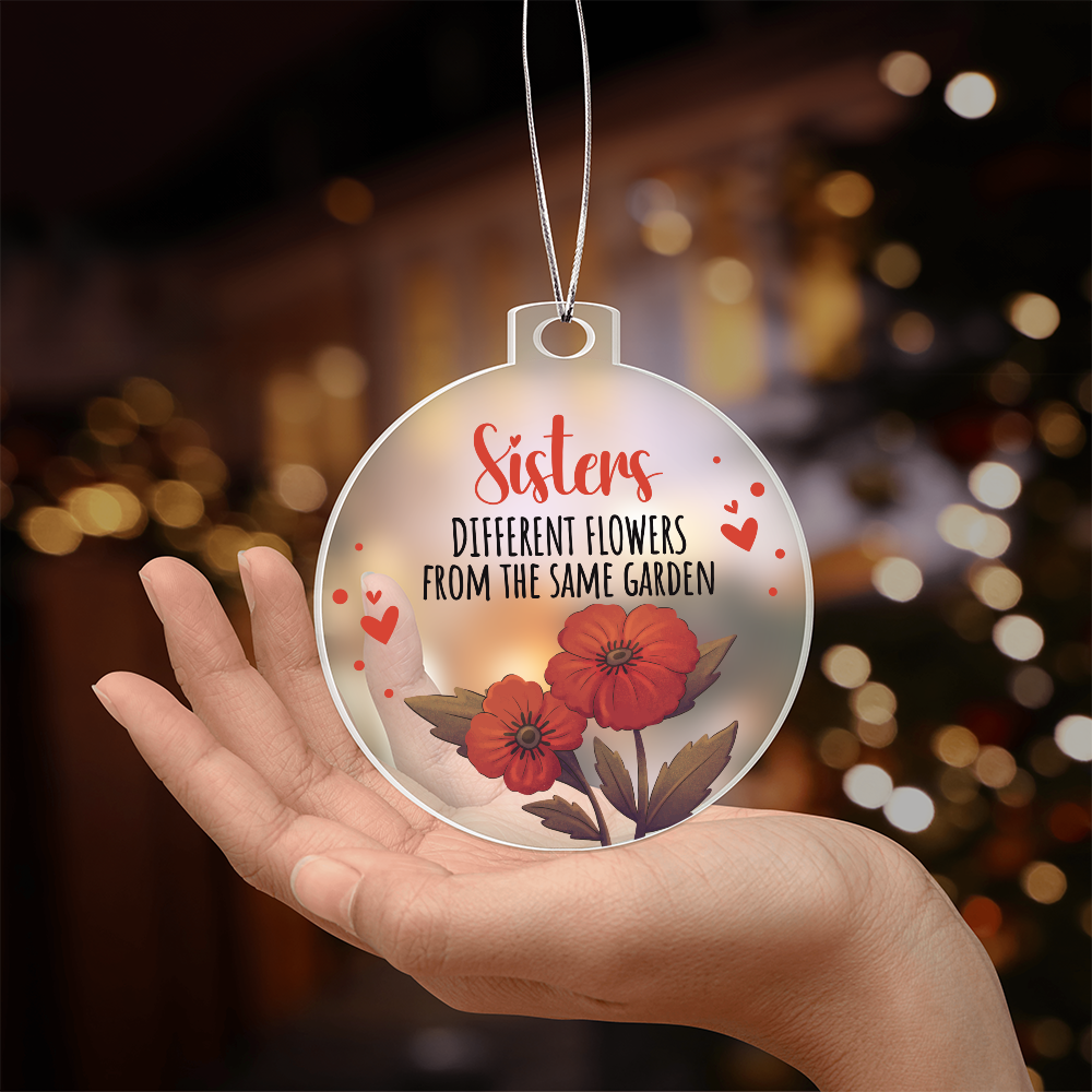 Acrylic Bulb Ornament - Sister