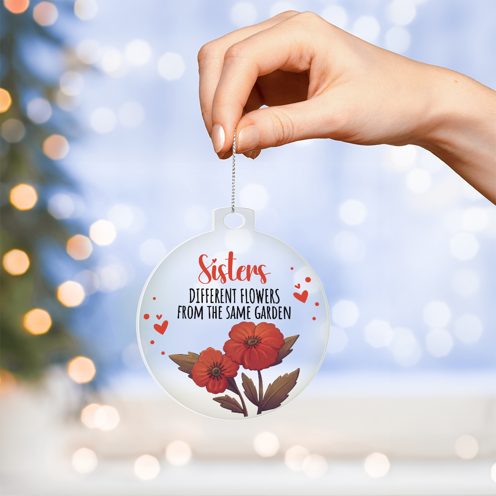Acrylic Bulb Ornament - Sister