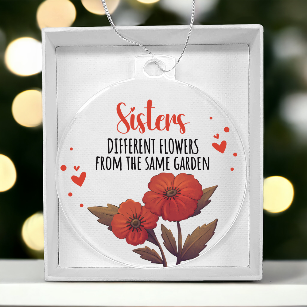 Acrylic Bulb Ornament - Sister