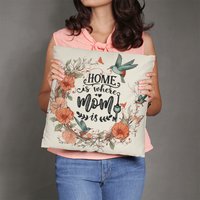 Classic Pillow for Mom - Mother's Day Gift - Home is Where Mom is