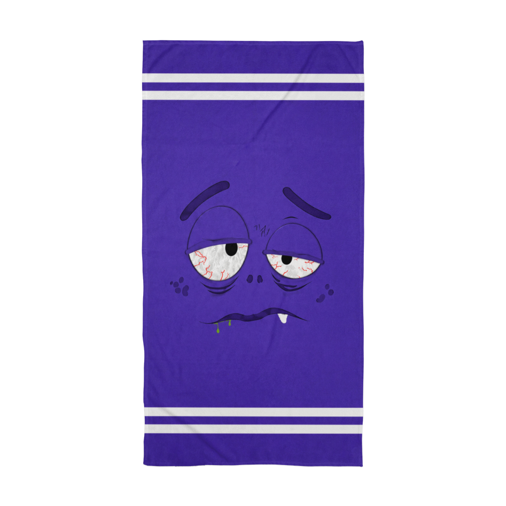 Bath Towel - Low Battery Collection (3 Unique Designs - 1 Distinct Vibe): #3 Over It
