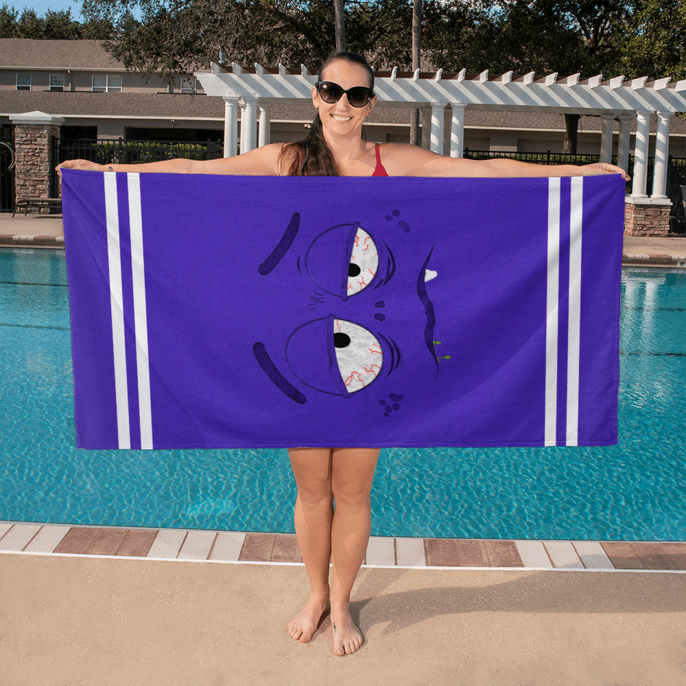 Bath Towel - Low Battery Collection (3 Unique Designs - 1 Distinct Vibe): #3 Over It