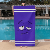 Bath Towel - Low Battery Collection (3 Unique Designs - 1 Distinct Vibe): #3 Over It