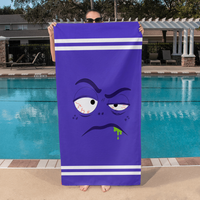 Bath Towel - Low Battery Collection (3 Unique Designs - 1 Distinct Vibe): #2 Sleep Deprived
