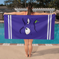 Bath Towel - Low Battery Collection (3 Unique Designs - 1 Distinct Vibe): #2 Sleep Deprived