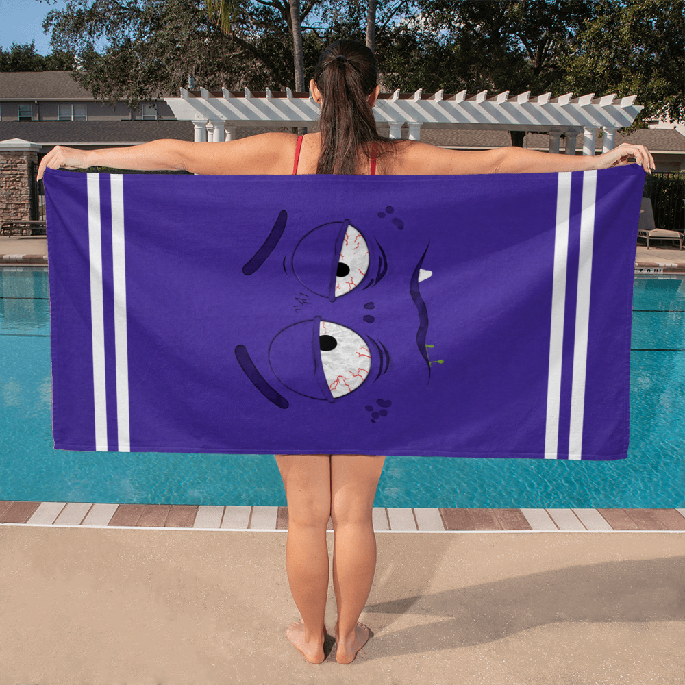 Bath Towel - Low Battery Collection (3 Unique Designs - 1 Distinct Vibe): #3 Over It