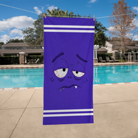 Bath Towel - Low Battery Collection (3 Unique Designs - 1 Distinct Vibe): #3 Over It