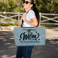 Weekender Tote for Mom - Mother's Day Gift - Mom the Heart of the Family