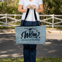 Weekender Tote for Mom - Mother's Day Gift - Mom the Heart of the Family