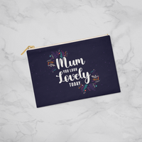 Fabric Zippered Pouch Large for Mum - Mother's Day Gift - Mum You Look Lovely Today