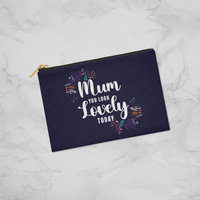 Fabric Zippered Pouch Small for Mum - Mother's Day Gift - Mum You Look Lovely Today