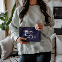 Fabric Zippered Pouch Small for Mum - Mother's Day Gift - Mum You Look Lovely Today
