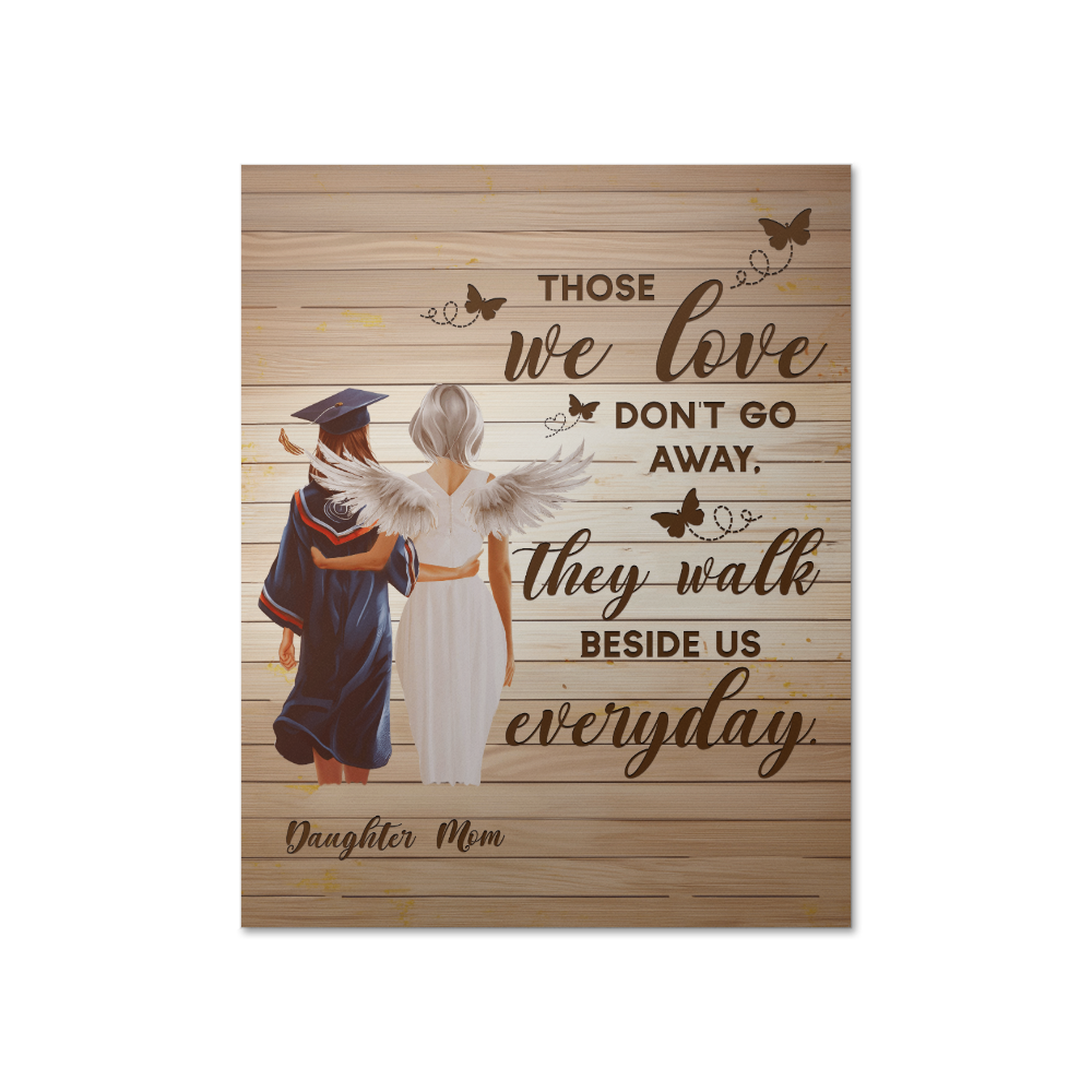 High Gloss Poster (4:5) - Graduation, Daughter & Mom Memorial, Those We Love