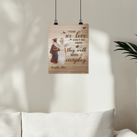 High Gloss Poster (4:5) - Graduation, Daughter & Mom Memorial, Those We Love