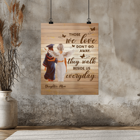 High Gloss Poster (4:5) - Graduation, Daughter & Mom Memorial, Those We Love