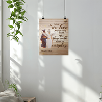 High Gloss Poster (4:5) - Graduation, Daughter & Mom Memorial, Those We Love