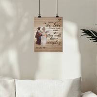 Matte Poster (4:5) - Graduation, Daughter & Mom Memorial, Those We Love