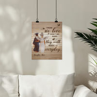 Matte Poster (4:5) - Graduation, Daughter & Mom Memorial, Those We Love