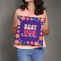 Classic Pillow Cover with Insert for Mom - Mother's Day Gift - Best Mom Ever