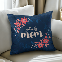 Classic Pillow Cover with Insert for Mom - Mother's Day Gift - Lovely Mom