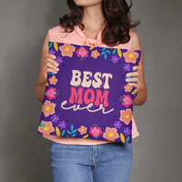 Classic Pillow Cover with Insert for Mom - Mother's Day Gift - Best Mom Ever