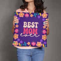Classic Pillow Cover with Insert for Mom - Mother's Day Gift - Best Mom Ever