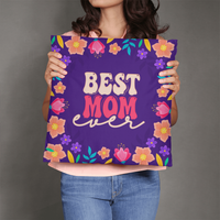 Classic Pillow Cover with Insert for Mom - Mother's Day Gift - Best Mom Ever