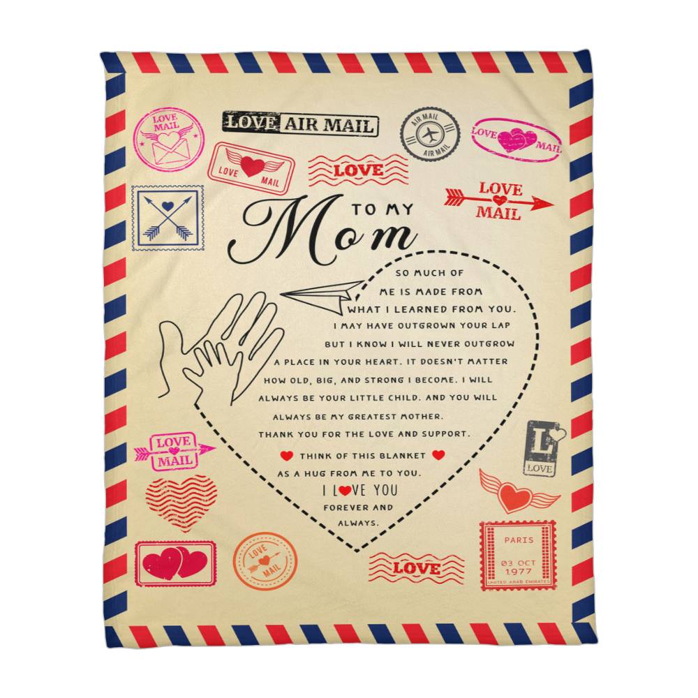 Coral Fleece Blanket (Portrait) for Mom - Mother's Day Gift