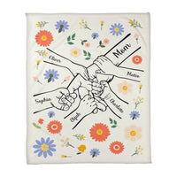 Personalized Kids Hands Blanket for Mom - PHOTO 5 - TreasuredTale