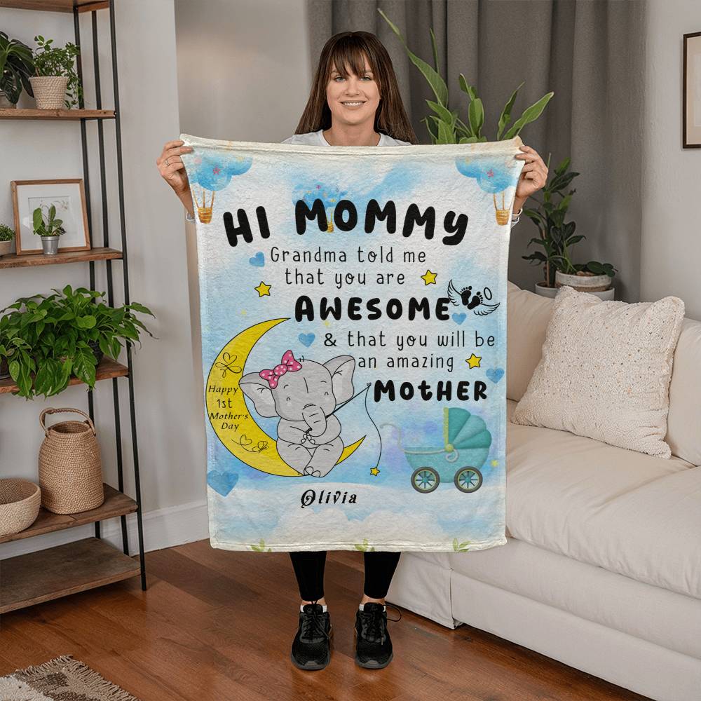 Blanket – First Mother's Day Gift from Baby to Mom - TreasuredTale